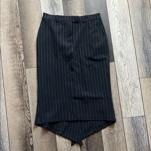 Y2K Black Pinstripe Skirt